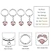 lauhonmin 4pcs Women Girl Gift Big Middle Little Baby Sister Love Heart Pendant Key Chain Ring Set Family Jewelry (4pcs Pink B/M/L/B Sister Key Chains)