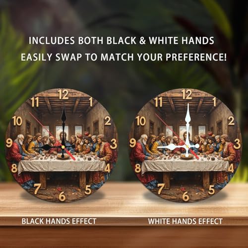 Reloj de pared artístico de madera 10 pulgadas miniatura 2