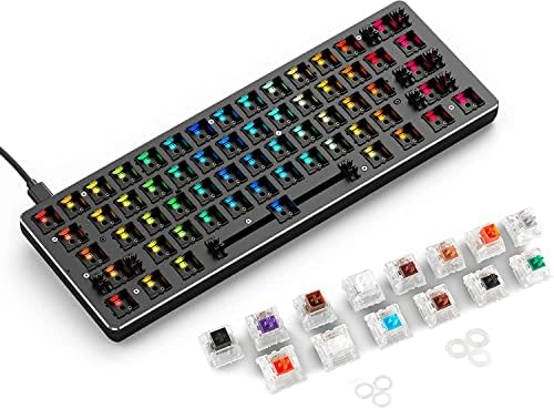 Glorious PC Gaming Race GMMK Compact Barebone Keyboard, USB-C, RG...