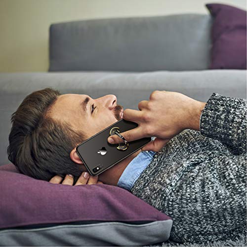 Bat Phone Ring Stand Holder - Oatsbasf Cell Phone Ring Holder Finger Grip 360 Degree Rotation Compatible With Iphone 12/11 Pro Max/Se 2020 And Other Smartphones（Black+Gold） #TOP7