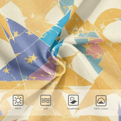 KLL Yellow Star Toddler Boys Comfort Athletic Underwear Breathable Children Panties3