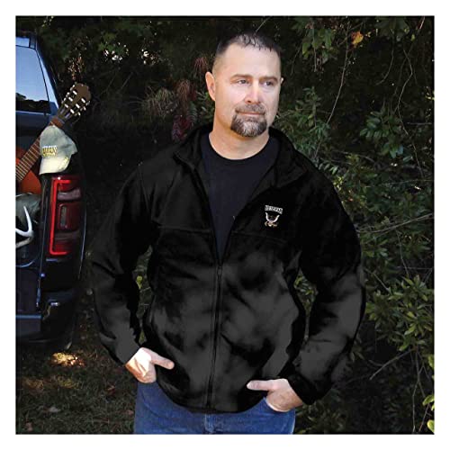 US Navy Veteran Fleece Jacket with Eagle and Anchor Logo4