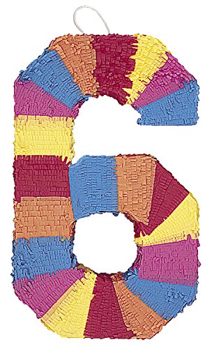 Price comparison product image Unique Party 6676 - Number 6 Pinata