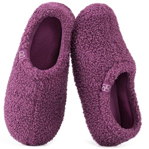 HomeTop Memory Foam Fuzzy Slippers