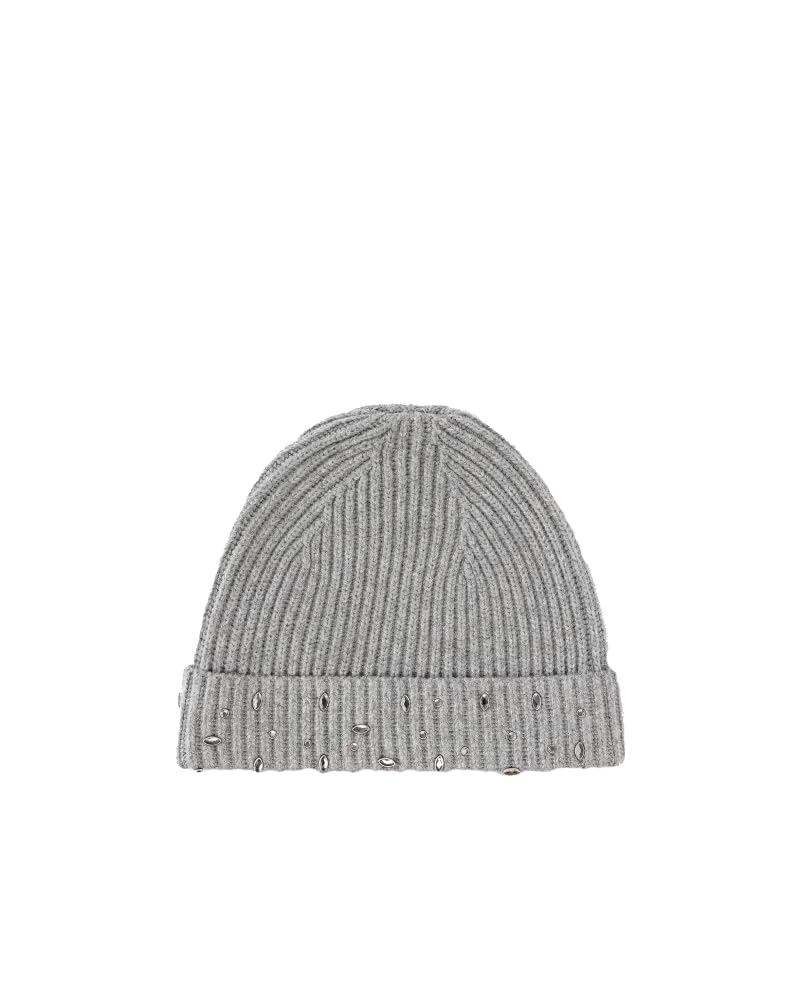 Pinko Gorro acanalado gris con cristales 104326A27A I17
