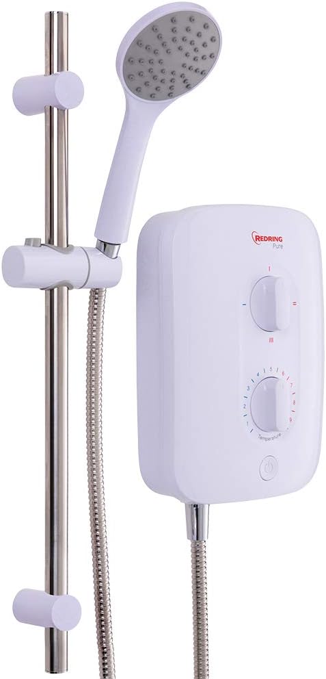 REDRING Pure 7.5KW - 8.5KW - 9.5KW - 10.5KW Electric INSTANTANEOUS Electric Shower (RPS8 8.5KW 53531001)