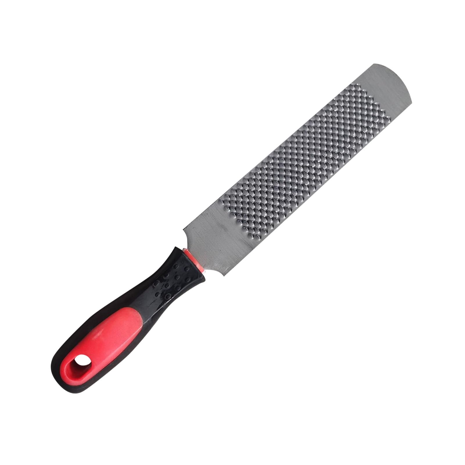 Lima de acero de corte plano de 8 pulgadas, lima de mano plana de una sola mano, agarre ergonómico, recorta, raspa y suaviza los pezones, lima plana de doble corte resistente para el cuidado de las