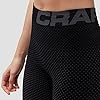Craft Sportswear Women's Warm Intensity Running and Training Fitness Workout Outdoor Sport Tight Fit Base Layer Long Pants: cooling/bike/ski/sun/protection/bottoms, Black/Granite, Medium