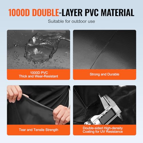 Image of VEVOR 240L /63.4 Gallon Water Storage Bladder, Portable RV Water Tank, 1000D PVC Collapsible Water Storage Containers, Soft Water Storage Bag, Water Bladder, Fire Prevention, Camping, Emergency Water
