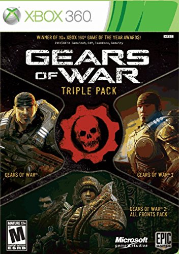 videojuegos-xbox, Video Games Microsoft Paquete triple de Gears of War - Xbox 360 (paquete) (renovado)