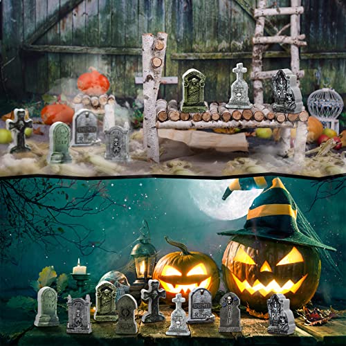 Kathfly 9 Pieces Halloween Miniature Tombstones Mini Village Tombstones Halloween Figurines Miniature Spooky Town for DIY Crafts Outdoor Home Garden Decor Kathfly 9 Pieces Halloween Miniature Tombstones Mini Village Tombstones Halloween Figurines Miniature Spooky Town for DIY Crafts Outdoor Home Garden Decor