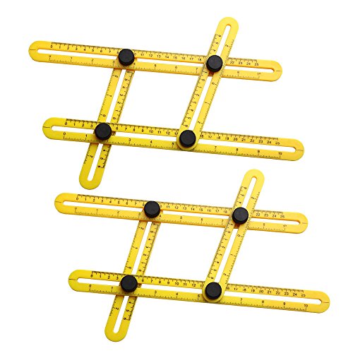 Measurement Tool,HAUSBELL Layout Tools Template Tool Ruler for Builders, Handymen, Crafts