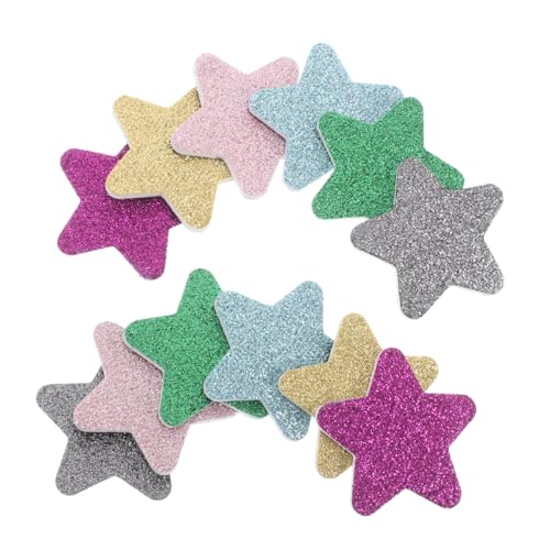 ASAKKURA 12個星型使い捨てネイルグリッターファイル スポンジバッファー