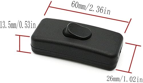 Miniatura 5 de TAODAN Interruptor de lámpara de mesa para dormitorio, barco, a mitad de camino, interruptor de cable de luz de escritorio momentáneo, interruptor