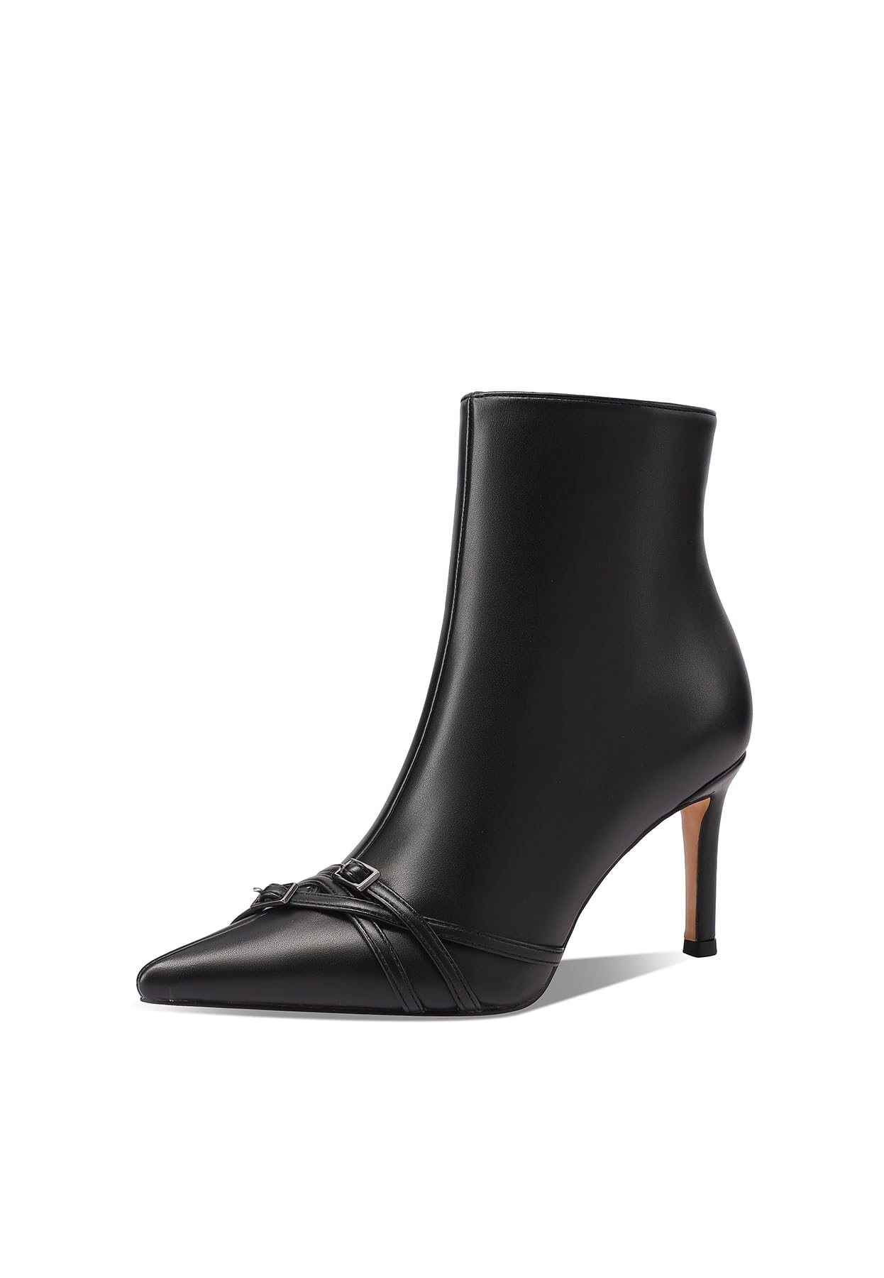 QUEEN HELENA Tronchetti con Tacco Alto Stivaletti a Punta Casual Donna K3989