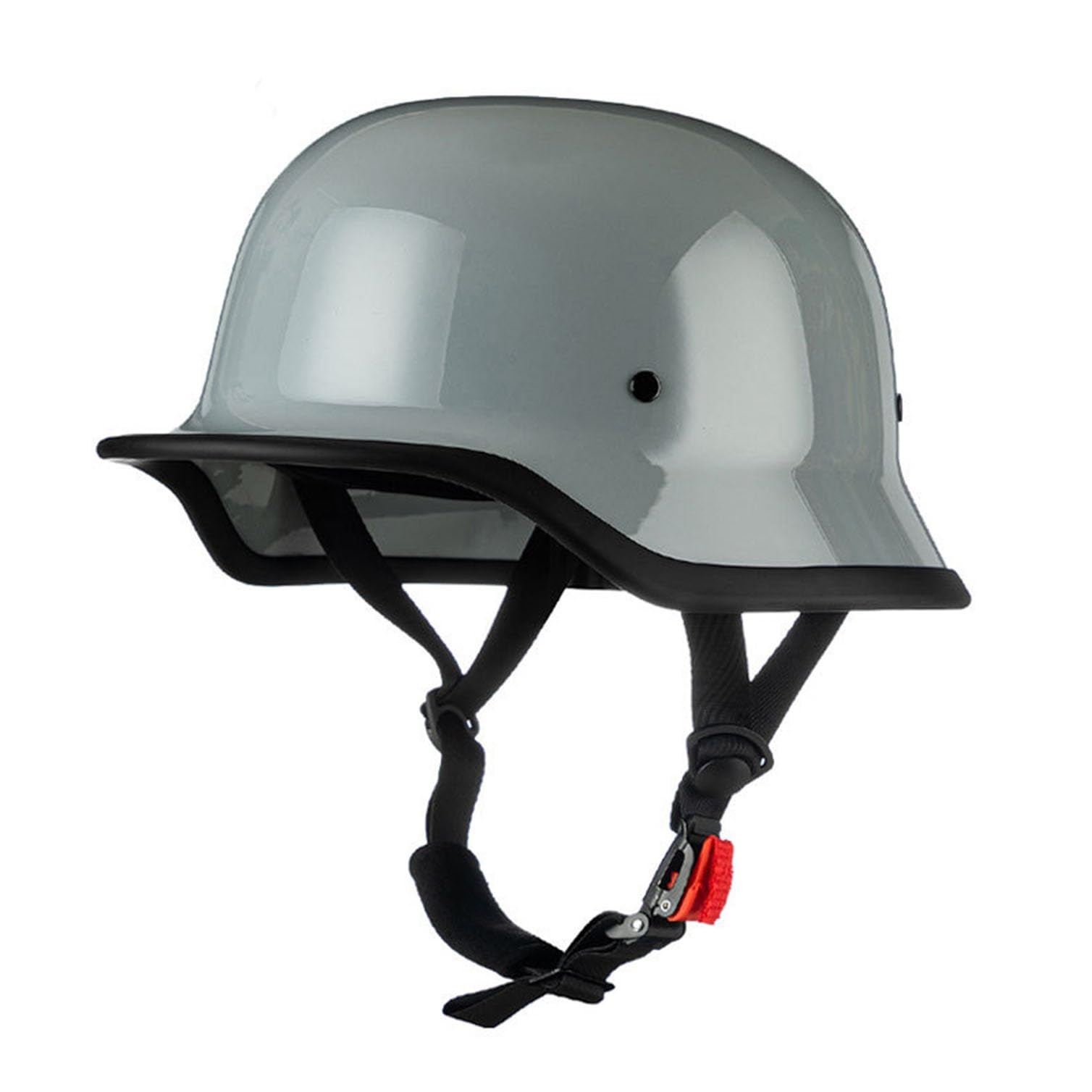 Niemiecki kask motocyklowy w stylu vintage, z homologacją ECE dla dorosłych mężczyzn i kobiet, kask retro z otwartą twarzą, z regulowaną klamrą z mechanizmem