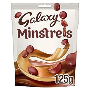 Galaxy Minstrels Chocolate Bag, Chocolate Gift, Milk Chocolate, Movie Night Snacks 125g