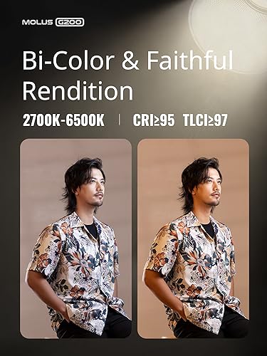 Image of ZHIYUN Molus G200 [Official] 200W COB Video Light, 300W Max Extreme Mode