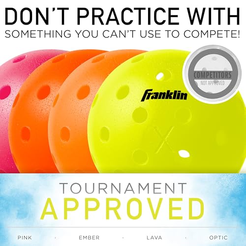 Image of Half Court Size Pickleball Net by Franklin Pickleball - Includes 10ft Net, (4) Paddles, and (6) X-40 USA Pickleball Approved Pickleballs