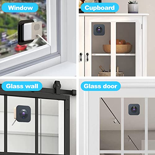 Window Mount for Wyze Cam OG, 2 Pack Wyze Window Mount with Strong Adhesive Mounting Brackets, Using Wyze Cameras Through Single Pane of Glass. (Wyze Camera is NOT Included) - Thumbnail 5