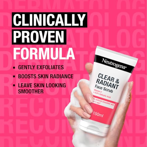 Neutrogena Clear & Radiant Purifying Face Scrub 150ml - Image 4