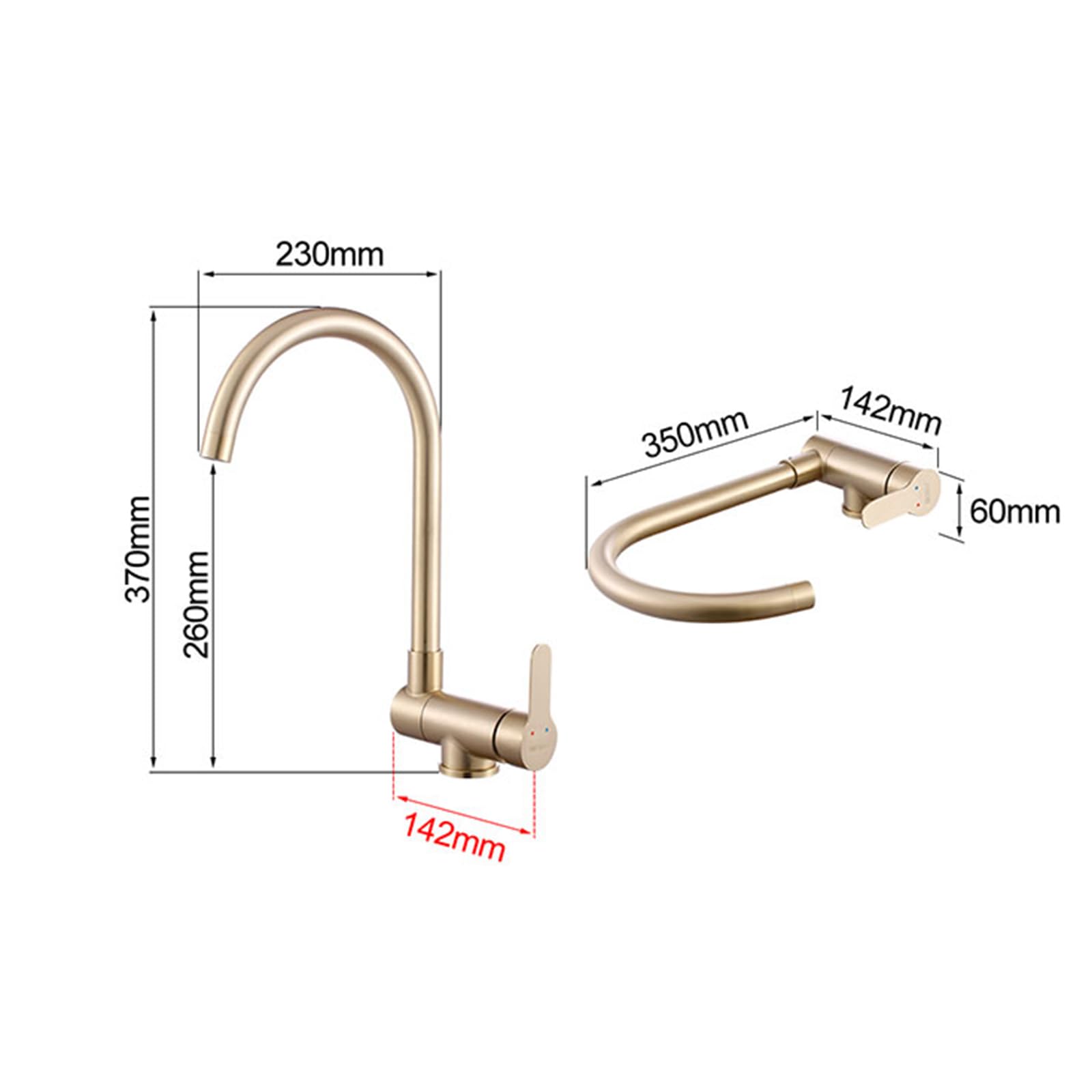 Grifo de Cocina Plegable Blanco Monomando para Ventana Delantera, Grifo Plegable para Furgoneta Camper.