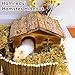 Hamiledyi Hamster Hideout Wooden Hamster House and Bridge with Windows Habitats Decor for Rat Gerbils Mice Playing Hiding