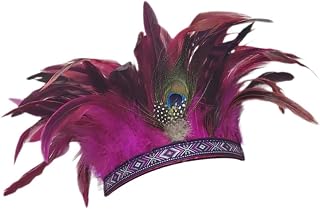 JISADER de plumas para carnaval, disfraz, actuación, festival, Mardi Gras