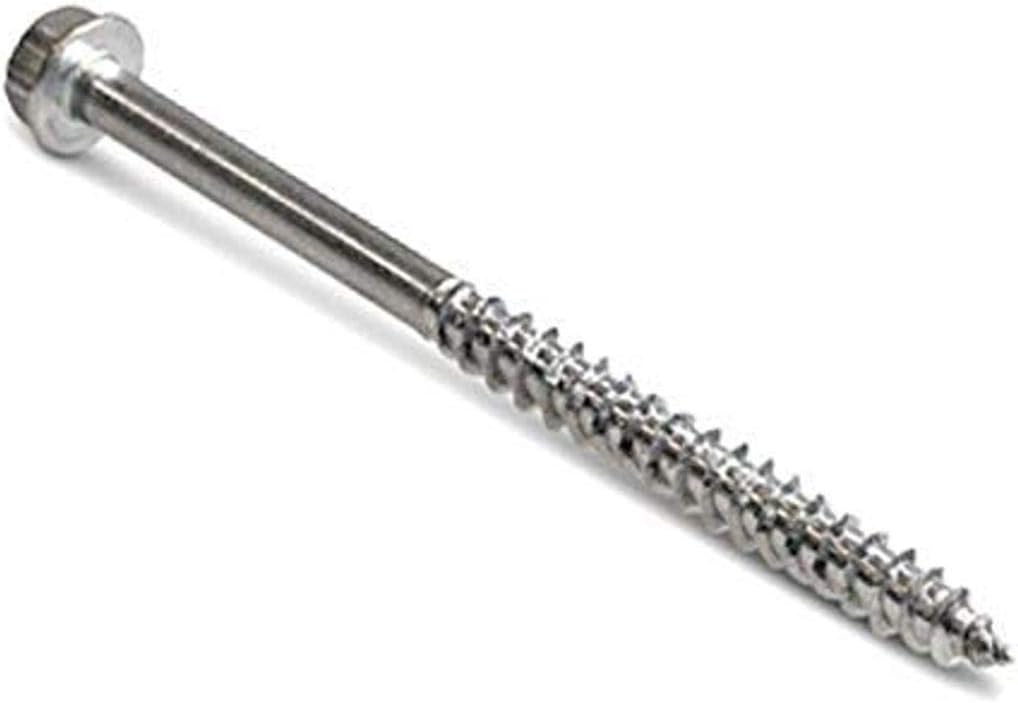 Simpson Strong-Tie SDWH19800SS-R50 Strong-Drive SDWH Timber-HEX SS Screw — 0.185 in. x 8 in. 5/16 Hex, Type 316 (50-Qty)