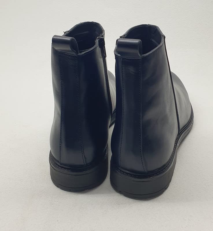 Image of Voguish Men's Zip Leather Chelsea Boots