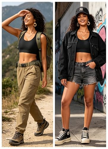 Image of Sports Bra Bikini Top Only - Criss Cross Scoop Neck Swimsuit Top for Women