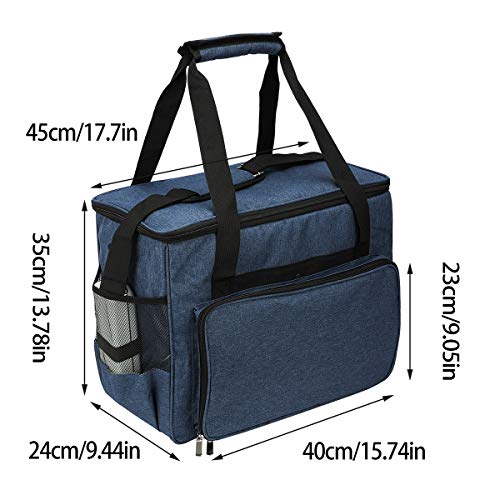 Xgood Sewing Machine Carrying Bag Sewing Machine Carrying Case with Shoulder Universal Tote Bags for Sewing Machines Accessories