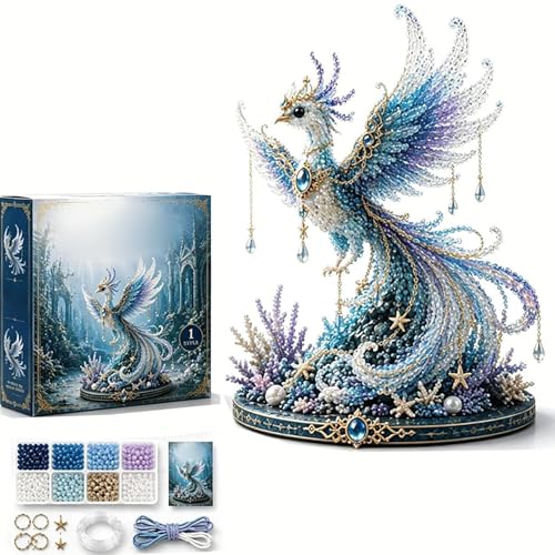Décoration 3D animaux marins faits main kit créatif perles - 6