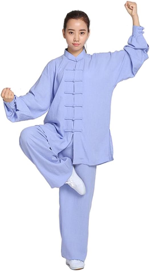ZooBoo Unisex Womens Linen Kung Fu Tai Chi Uniform Martial Arts Wear
