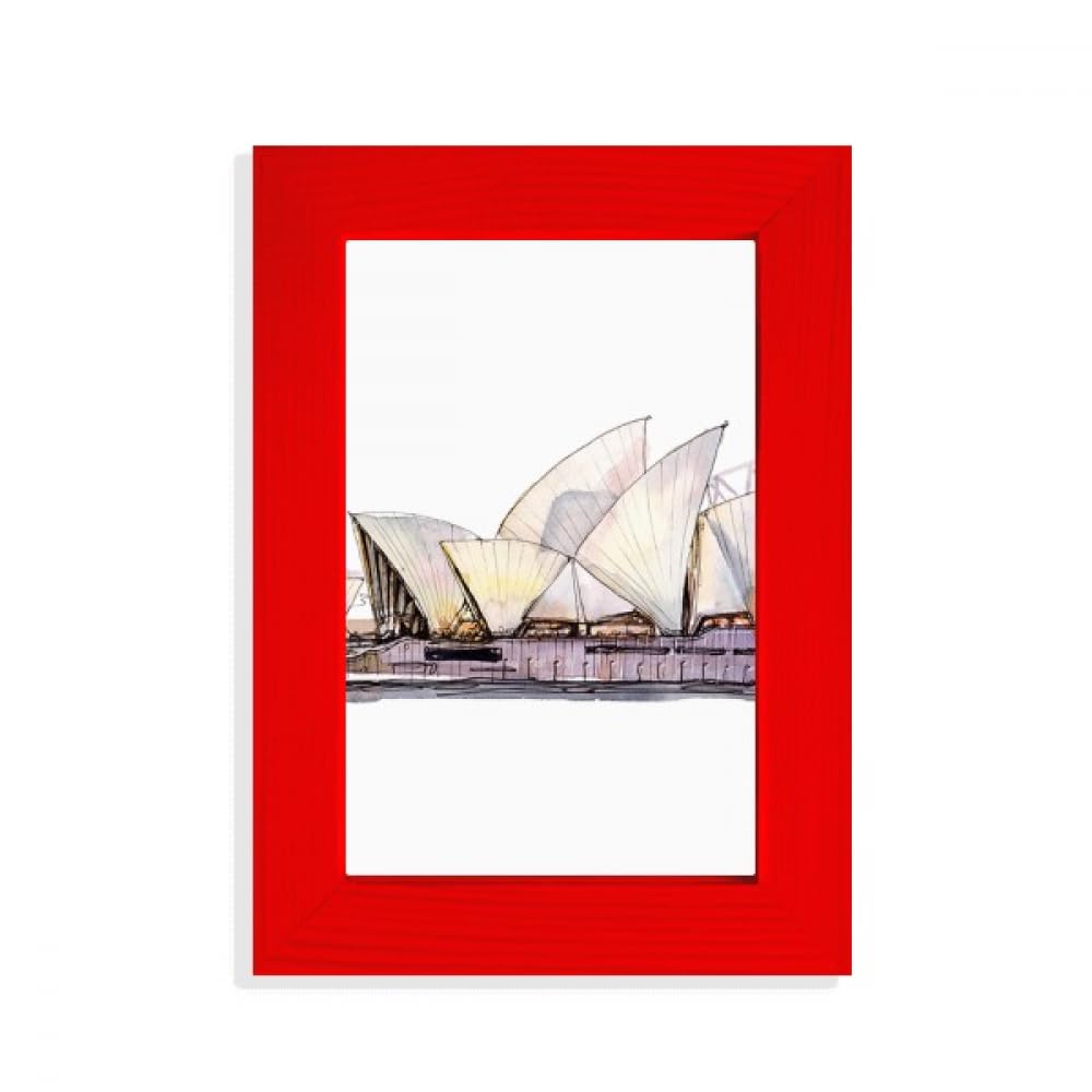 Cadre photo rouge Opéra de Sydney idée cadeau originale pour amateurs de voyage