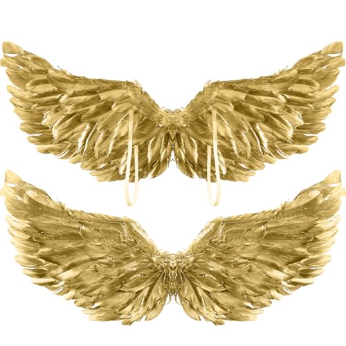Jenaai 2 Pieces Halloween Angel Wings Feather Wings...