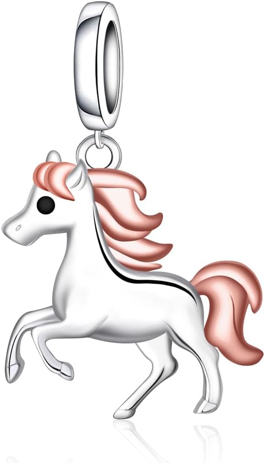 Animal Charm Beads for Jewelry Making - 925 Sterling Silver Western Animal Chihuahua/Horse/Axolotl/Cow/Goat/Bat/Pig Charms Gifts for Women Necklace & Bracelet