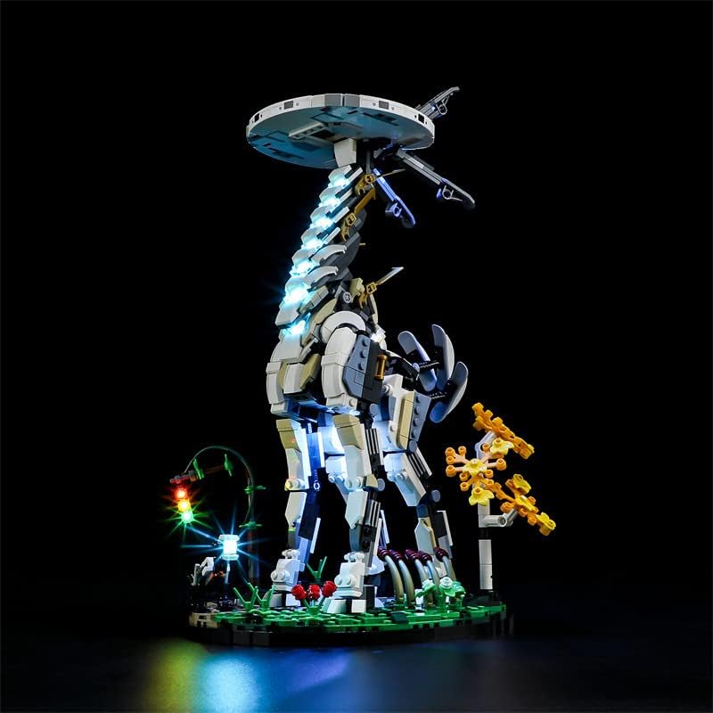 Miniatura 3 de Northlovf Kit de luces LED para Lego Horizon Forbidden West Tallneck 76989 Juego de construcción, fuente de alimentación USB o fuente de