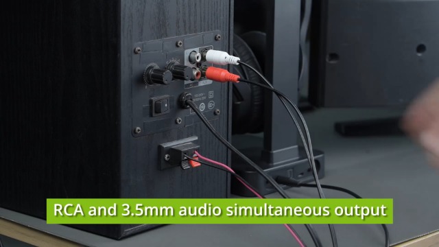 Image of LiNKFOR 192kHz SPDIF Optical to RCA&3.5mm DAC Converter | Includes optical cable, outputs stereo audio, perfectly compatible with HDTV, Blu-ray, DVD and amplifiers