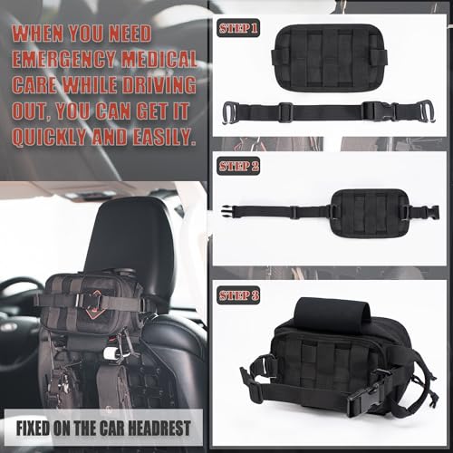 CLTAC- Bolsa tática Rip Away IFAK compacta para primeiros socorros, bolsa médica para emergências, b