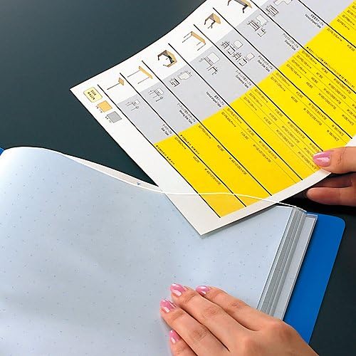 Miniatura 3 de Kokuyo Archivo, libro transparente, libro de exhibición, carpeta de presentación con mangas de plástico de corte ondulado con 20 bolsillos, carpeta