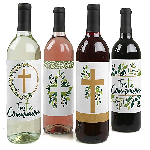 Big Dot of Happiness First Communion Elegant Cross