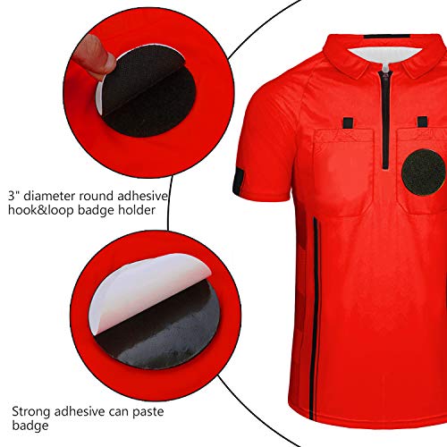 image for Yuar butee Men's Official Pro-Style Zip Neck Adult Referee Jersey Offi
