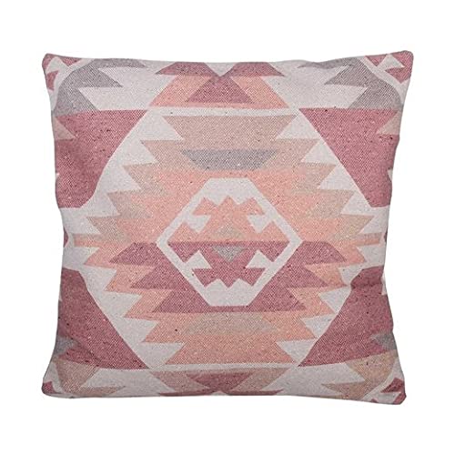 Casa Moro Orientalisches Ethno-Kissen Mira 45x45 cm mit Füllung & sanften Naturtönen | Boho Chic Zierkissen aus Baumwolle | Couchkissen mit Kelim Motiven Digitaldruck | MA9206