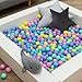 LittleTom Ab Null: 50 Bunte Bälle für Bällebad Baby Spielbälle 5,5cm - Indoor Outdoor Spielzeug für Spielzelt Spieltunnel Bällebad Kinder Plastikbälle Klein - Babyspielzeug Bällchenbad für Babys
