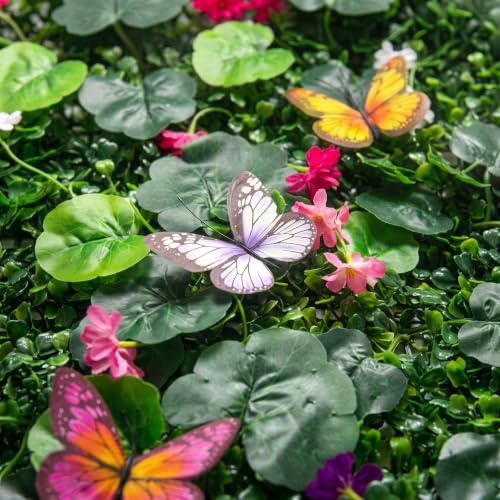 Image of Dekorly Artificial Grass Wall Panels | Indoor Outdoor Decoration | Garden, Floor, Balcony Home Decoration | Vertical Garden Artificial Wall Plants (Butterfly Mat, 58cm x 40cm)