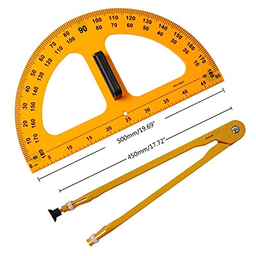 Juego de reglas de enseñanza multifunción con brújula de alta precisión 3