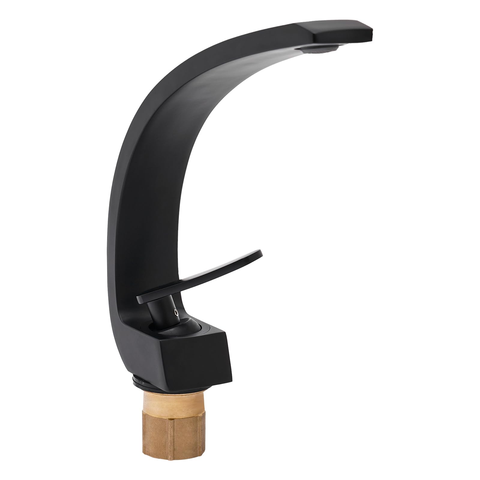 Robinet de salle de bain noir robinet de lavabo cascade robinet de salle de bain mitigeur monocommande