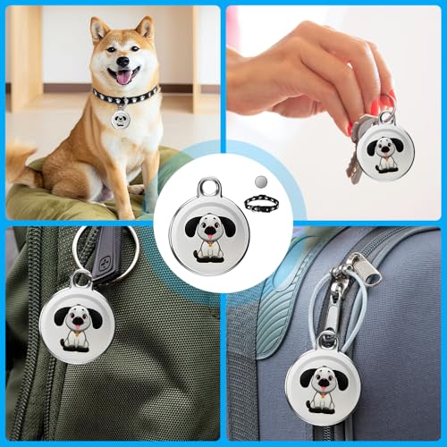 WDKXCN Mini GPS-Tracker für Hund und Katze - IP65-Wasserdichter Haustiersystem, Schlüsselschnalle mit Echtzeit-Standortverfolgung