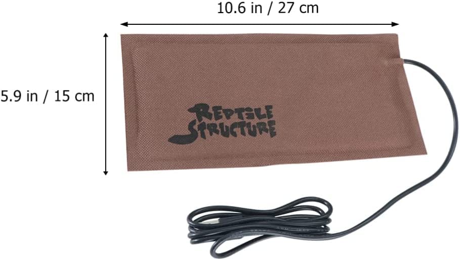 Alfombrilla térmica para reptiles tamaño L 3 piezas color café miniatura 5